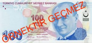 100 tl banknot