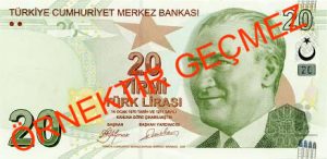 20 tl banknot