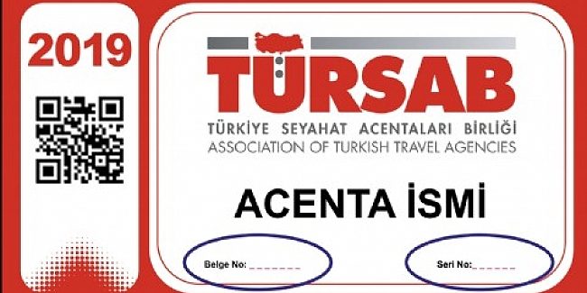 TÜRSAB A sınıf Seyahat ve Turizm Acente Belgesi